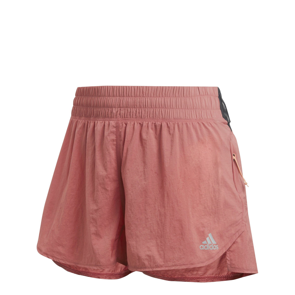 Adidas women's running shorts pink hot sale