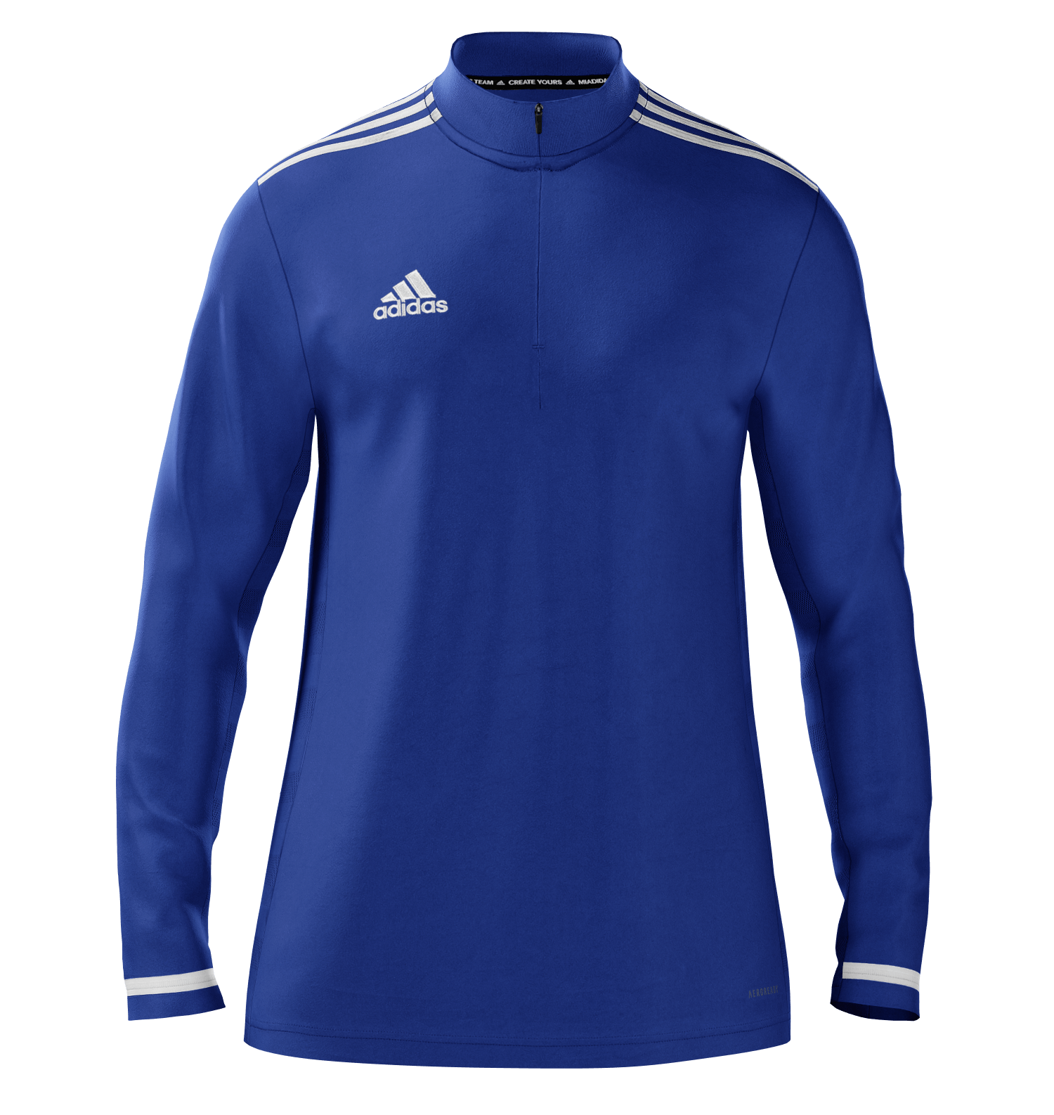 Midlayer 1/4 Zip - Blue White Mid Layer Adidas