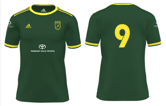 Mi Competition 21 Jersey Youth Pennant Hills FC (GK6318-GREEY-PHFC) Pennant Hills FC Adidas Club Zone