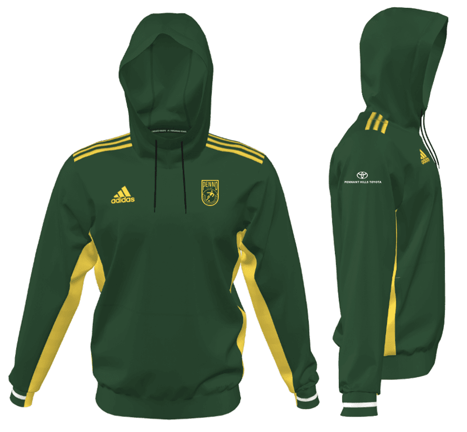 Team 19 Hoody Women Pennant Hills FC (DW6785-GREEY-PHFC) Pennant Hills FC Adidas Club Zone