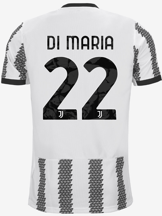 Juventus Home Jersey 22/23 - Custom Printing - BLACK