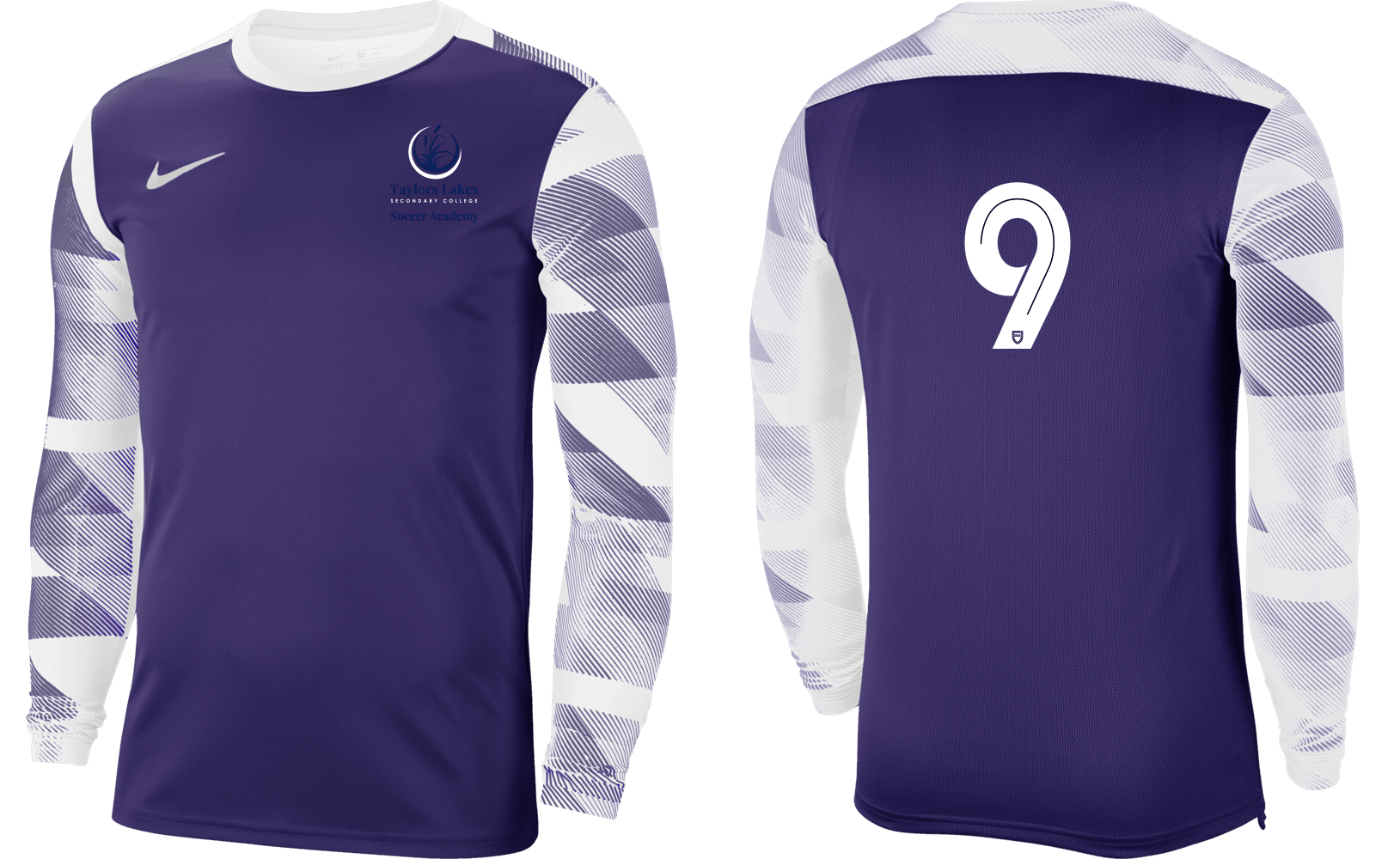 TAYLORS LAKES SECONDARY COLLEGE Youth Park 4 Goalkeeper Jersey TAYLORS LAKES SECONDARY COLLEGE Nike Club Zone