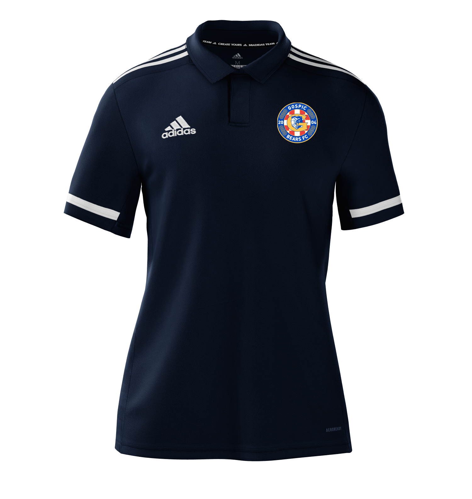 GOSPIC BEARS Team 19 Polo (DW6774-N) GOSPIC BEARS Adidas Club Zone