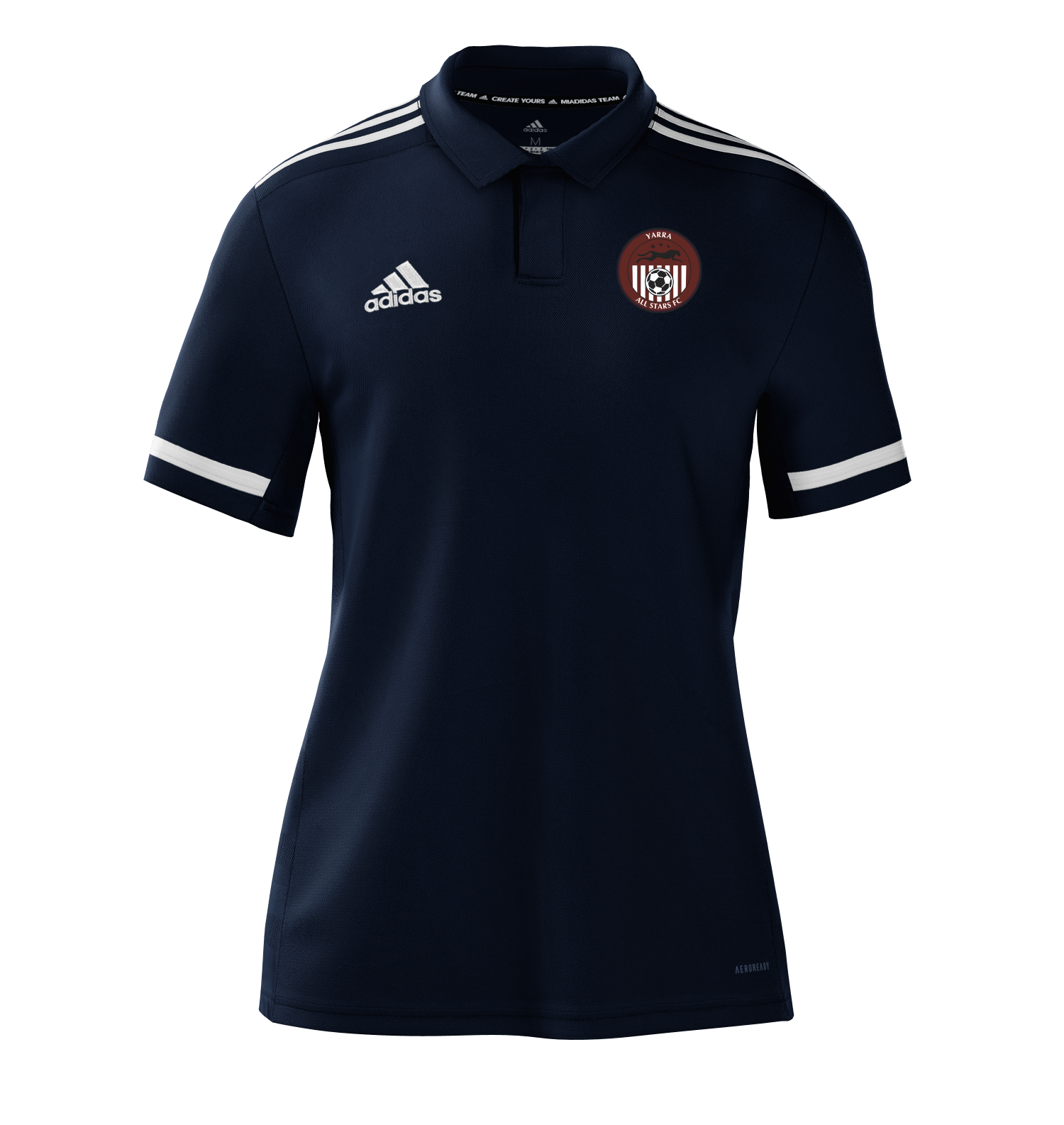 YARRA ALL STARS FC Team 19 Polo (DW6774-N) YARRA ALL STARS FC Adidas Club Zone