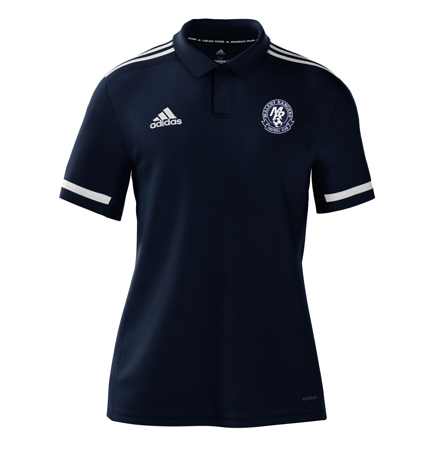 MALENY RANGERS FC Team Polo NAVY (DW6774-N) MALENY RANGERS FC Adidas Club Zone