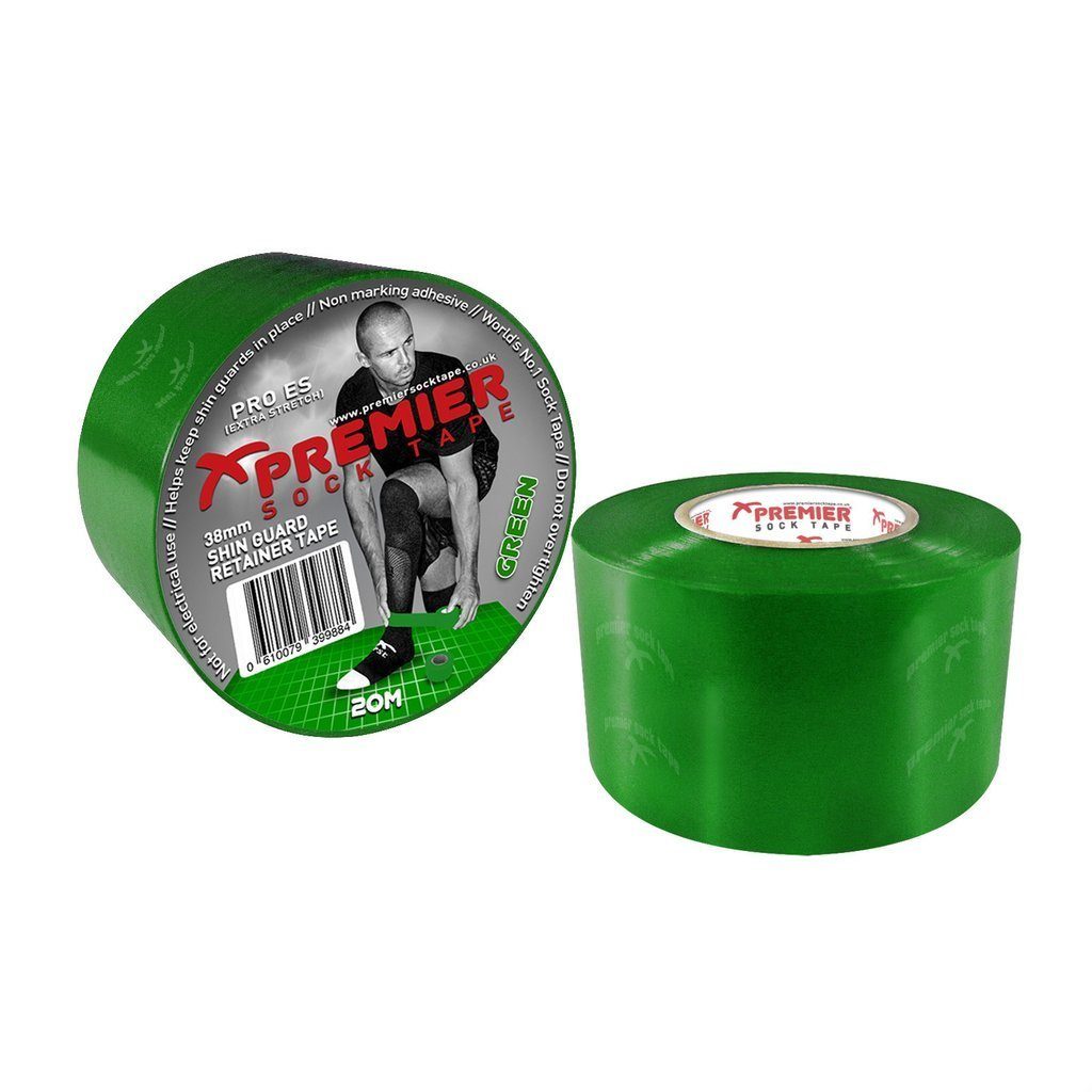 Extra Stretch Sock Tape 38mm x 20m - Green Equipment Premier Sock Tape