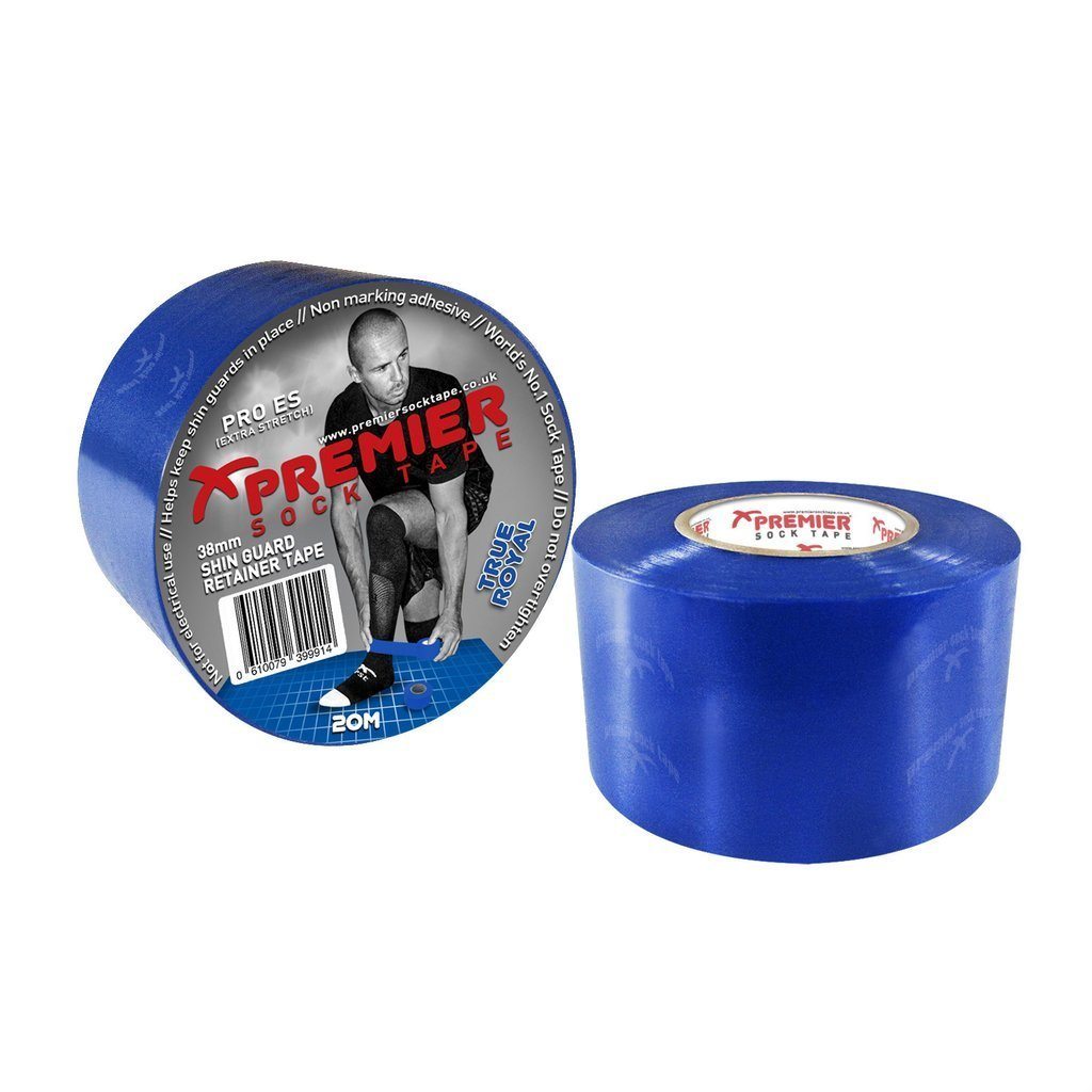 Extra Stretch Sock Tape 38mm x 20m - Royal Blue Equipment Premier Sock Tape