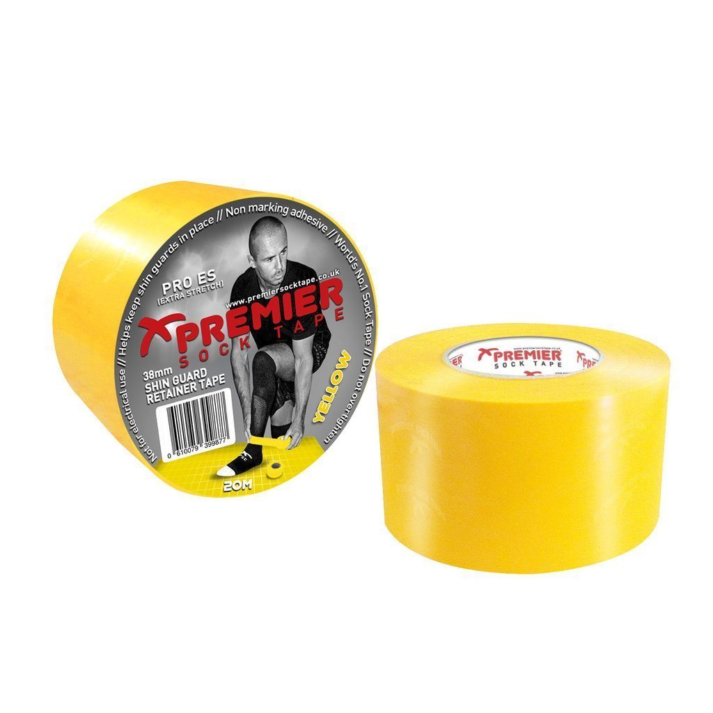 Extra Stretch Sock Tape 38mm x 20m - Yellow Equipment Premier Sock Tape