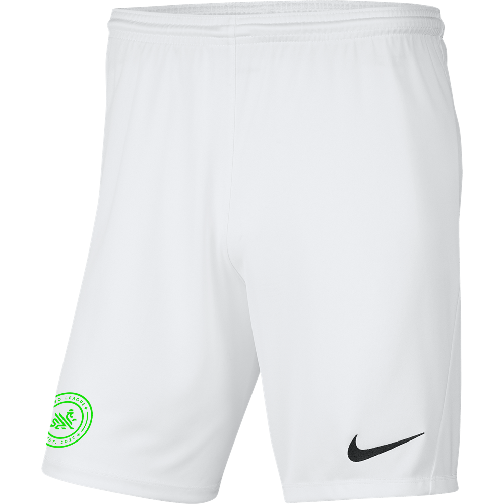 EVO LEAGUE Men's Park 3 Shorts - Team 2 (BV6855-100) EVO LEAGUE Nike Club Zone